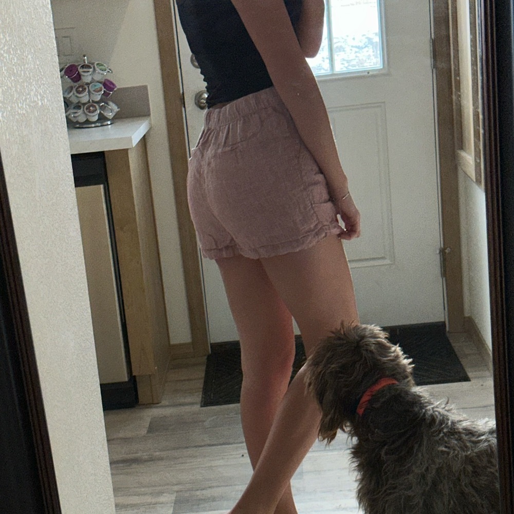 Blush Paper Bag Shorts